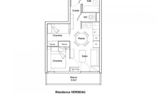 Vacances en montagne Studio 4 personnes (Sélection 26m²-2) - Résidence Verseau - Maeva Home - Flaine - Extérieur hiver