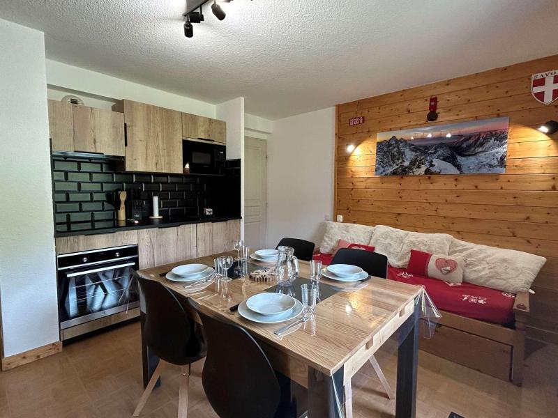 Rent in ski resort 2 room apartment 4 people (09) - Chalets des Evettes - Flumet - Living room