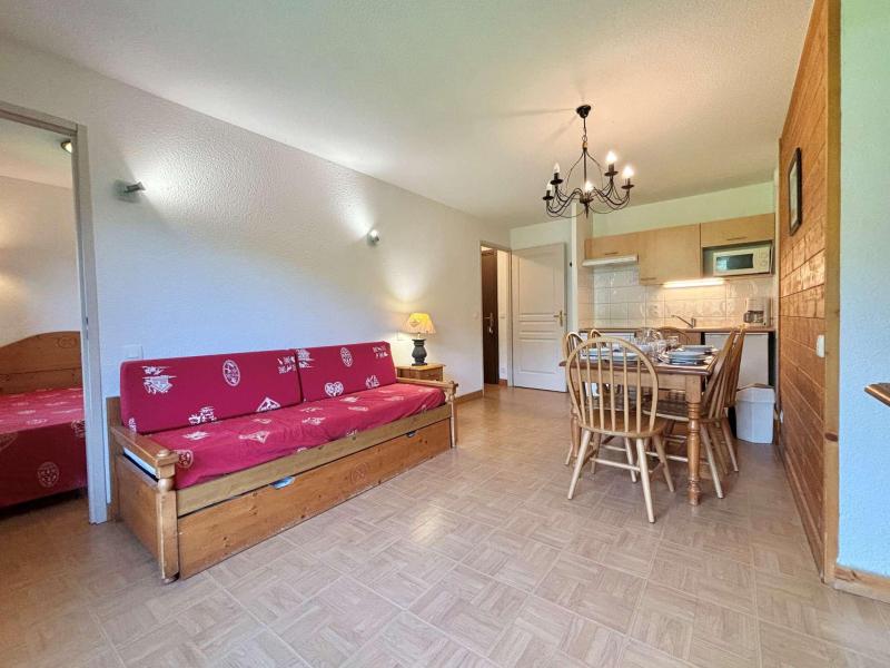 Rent in ski resort 3 room apartment 6 people (C11H) - Chalets des Evettes - Flumet - Living room