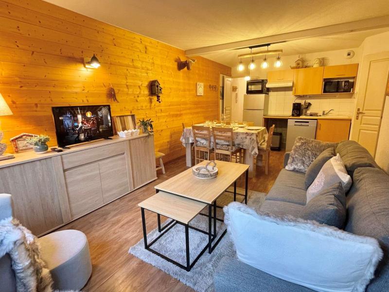 Ski verhuur Appartement 3 kamers 6 personen (02) - Chalets des Evettes - Flumet - Woonkamer