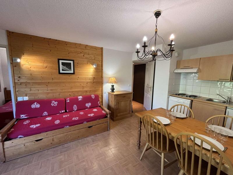 Ski verhuur Appartement 3 kamers 6 personen (120-A2H) - Chalets des Evettes - Flumet - Woonkamer