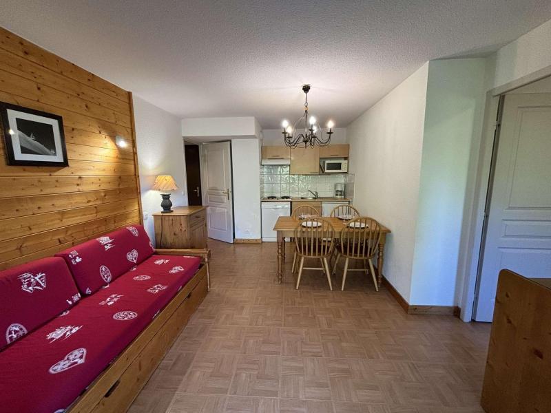 Ski verhuur Appartement 3 kamers 6 personen (120-A2H) - Chalets des Evettes - Flumet - Woonkamer