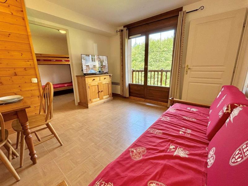 Ski verhuur Appartement 3 kamers 6 personen (C11H) - Chalets des Evettes - Flumet - Woonkamer