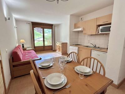 Ski verhuur Appartement 2 kamers 4 personen (PSA120) - Chalets des Evettes - Flumet - Woonkamer