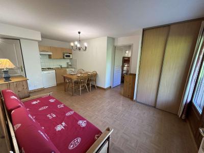 Ski verhuur Appartement 3 kamers 6 personen (120-A2H) - Chalets des Evettes - Flumet - Woonkamer