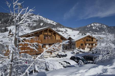 Location au ski Résidence les Chalets des Evettes - Flumet - Extérieur hiver