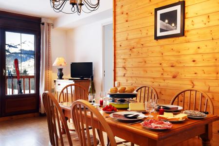 Rent in ski resort Résidence les Chalets des Evettes - Flumet - Dining area