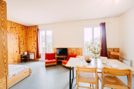 Ski verhuur Studio 6 personen - Résidence les Myrtilles - Gérardmer - Woonkamer