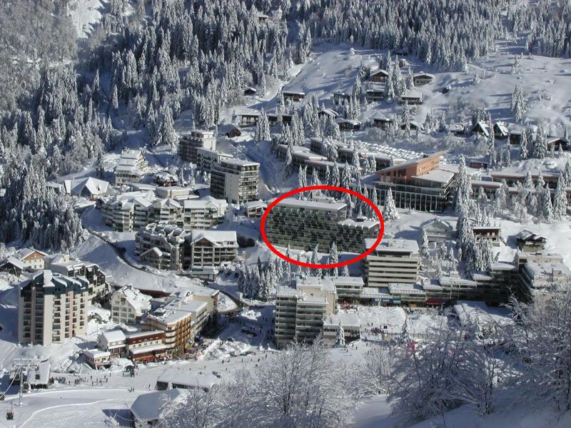 Wynajem na narty Studio kabina 6 osób (215) - Résidence Euroneige - Gourette - Zima na zewnątrz