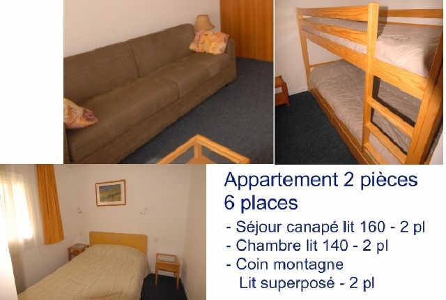 Skiverleih 2-Zimmer-Appartment für 6 Personen (17) - Résidence le Chalet - Gourette - Appartement