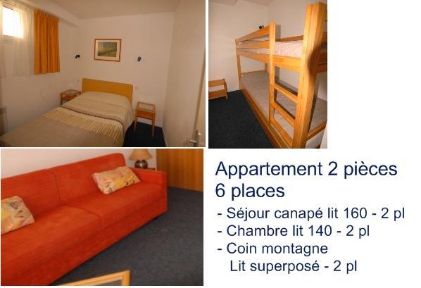 Wynajem na narty Apartament 2 pokojowy 6 osób (20) - Résidence le Chalet - Gourette - Pokój gościnny