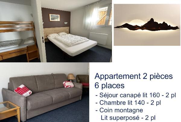 Ski verhuur Appartement 2 kamers 6 personen (7) - Résidence le Chalet - Gourette - Woonkamer