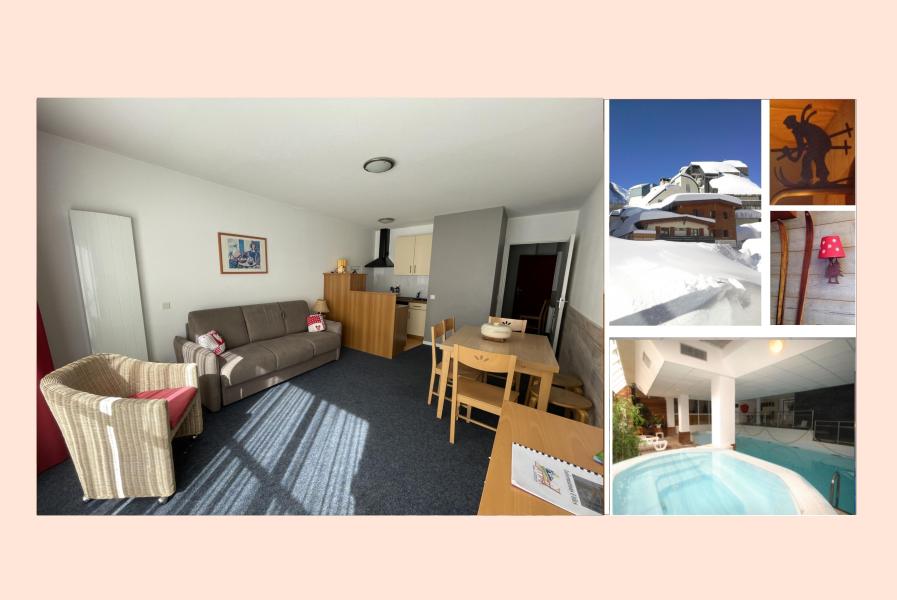 Rent in ski resort Studio 6 people (9) - Résidence le Chalet - Gourette - Living room