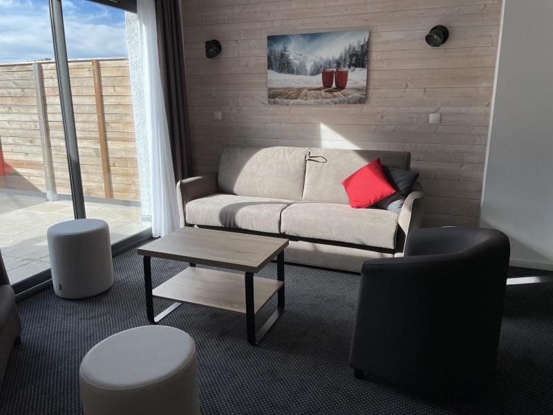 Skiverleih 2-Zimmer-Holzhütte für 8 Personen (45) - Résidence Portillo - Gourette - Wohnzimmer