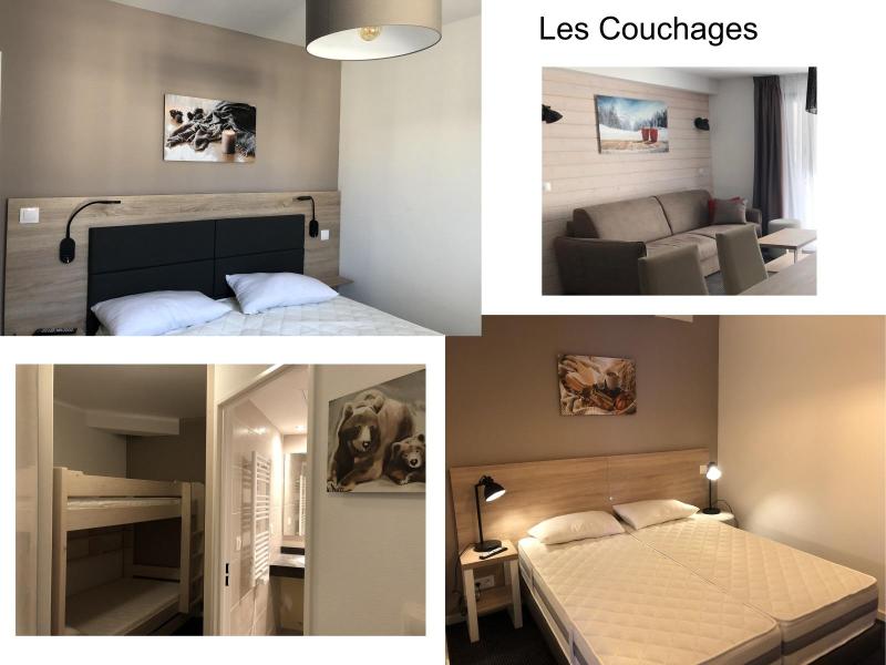 Ski verhuur Appartement 3 kamers bergnis 8 personen (P06) - Résidence Portillo - Gourette