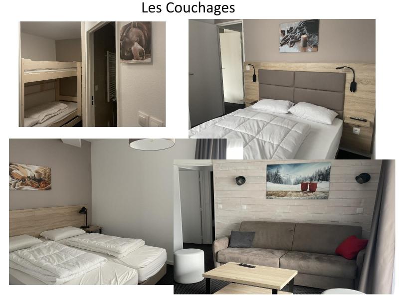 Rent in ski resort Apartment sleeping corner and cabin 8 people (P13) - Résidence Portillo - Gourette