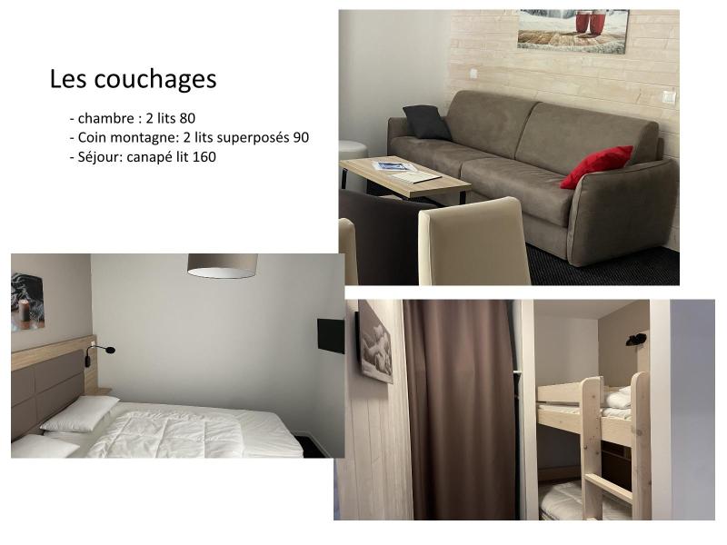 Rent in ski resort Apartment sleeping corner and cabin 6 people (P14) - Résidence Portillo - Gourette