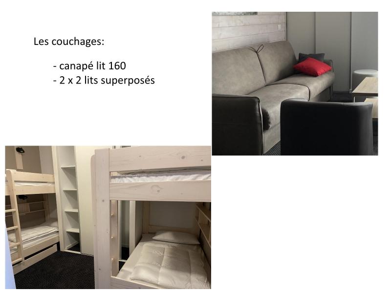 Rent in ski resort Studio sleeping corner 6 people (P10) - Résidence Portillo - Gourette