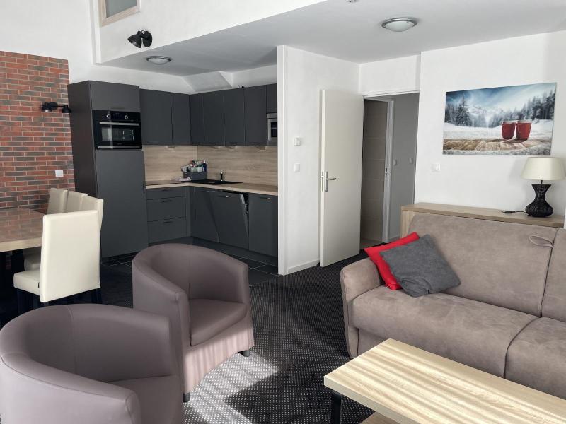 Ski verhuur Appartement duplex 3 kamers 10 personen (P50) - Résidence Portillo - Gourette - Woonkamer