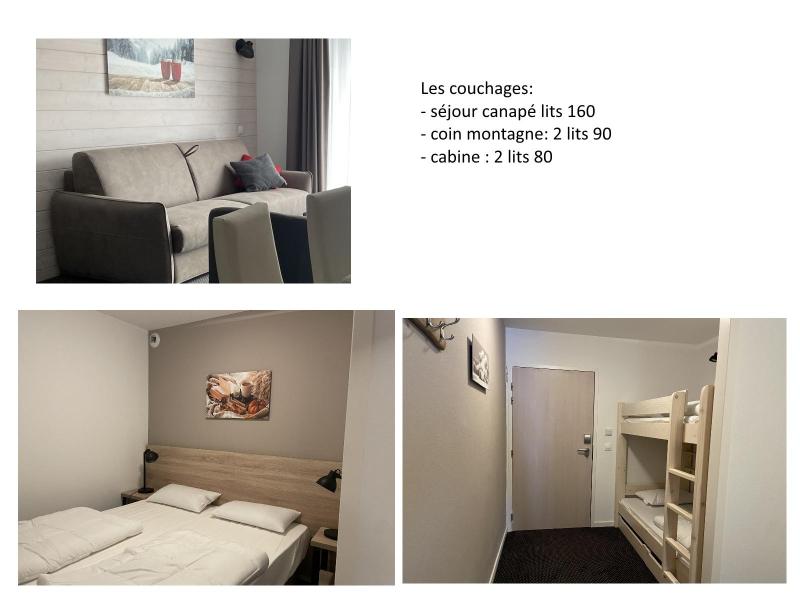 Skiverleih Studio Schlafnische 6 Personen (04) - Résidence Portillo - Gourette - Appartement