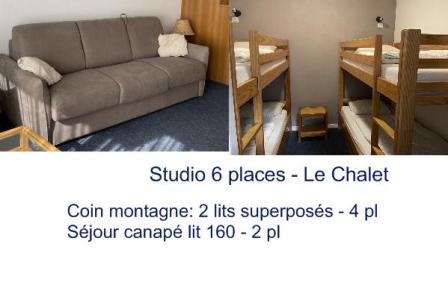 Ski verhuur Studio 6 personen (9) - Résidence le Chalet - Gourette - Appartementen