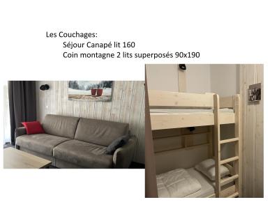 Rent in ski resort Studio sleeping corner 4 people (P18) - Résidence Portillo - Gourette