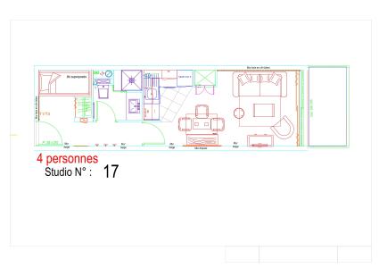 Rent in ski resort Studio sleeping corner 4 people (P17) - Résidence Portillo - Gourette