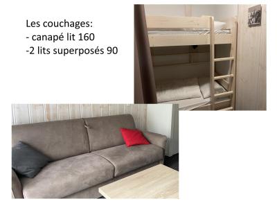 Rent in ski resort Studio sleeping corner 4 people (P30) - Résidence Portillo - Gourette