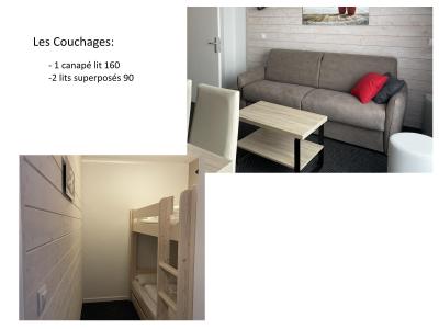 Rent in ski resort Studio sleeping corner 4 people (P21) - Résidence Portillo - Gourette