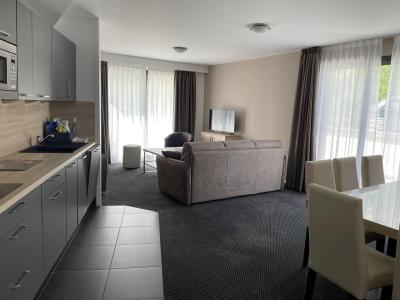 Rent in ski resort 3 room apartment sleeping corner 10 people (P53) - Résidence Portillo - Gourette - Living room