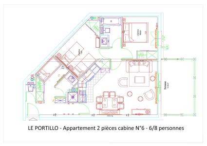 Soggiorno sugli sci Appartamento 3 stanze con alcova per 8 persone (P06) - Résidence Portillo - Gourette