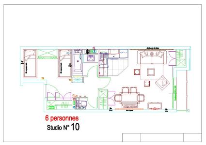 Rent in ski resort Studio sleeping corner 6 people (P10) - Résidence Portillo - Gourette