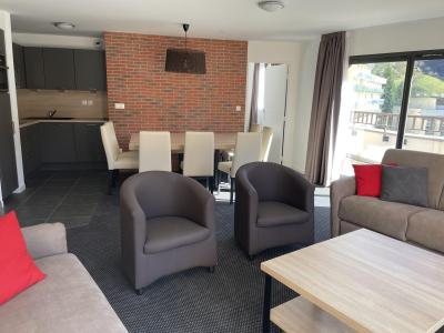 Ski verhuur Appartement 3 kamers bergnis 10 personen (P60) - Résidence Portillo - Gourette - Woonkamer