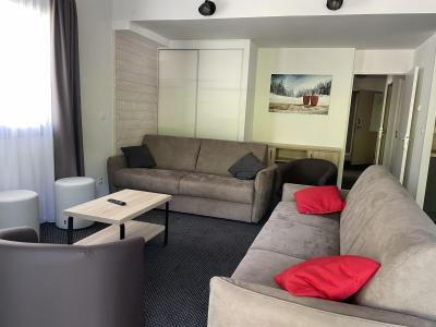 Skiverleih Duplexwohnung 3 Zimmer Schlafnische 10 Personen (47) - Résidence Portillo - Gourette - Wohnzimmer