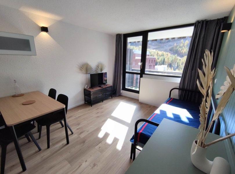 Skiverleih 1-Zimmer-Appartment für 4 Personen (ADR I 517) - Résidence les Adrets I - Isola 2000 - Wohnzimmer
