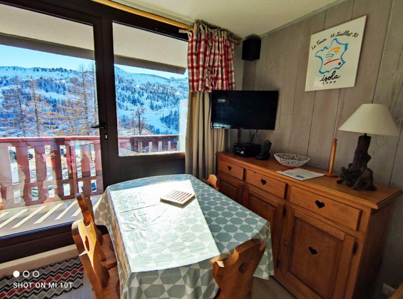 Аренда на лыжном курорте Квартира студия со спальней для 4 чел. (RH202) - Résidence les Rhododendrons - Isola 2000 - Столова&