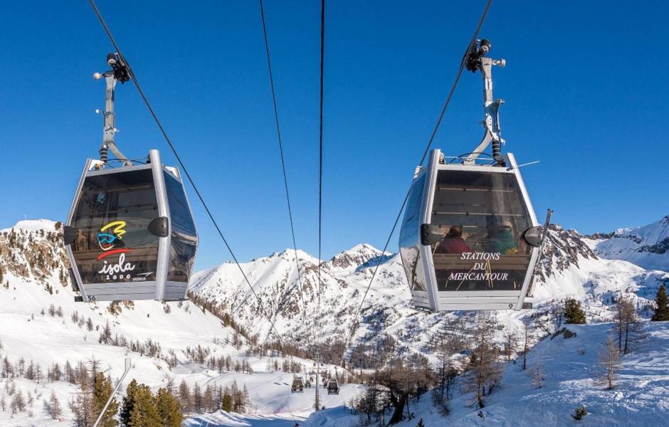 Urlaub in den Bergen Studio Kabine für 4 Personen - Résidence Pignals - Isola 2000 - Draußen im Winter