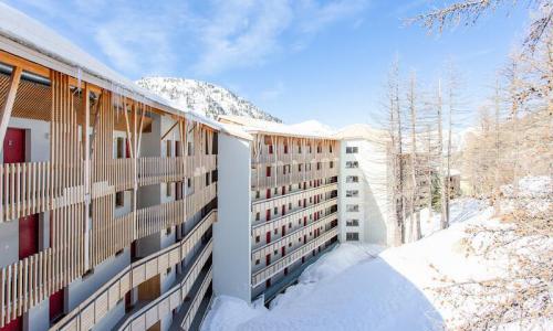 Location au ski Résidence les Terrasses d'Azur - MH - Isola 2000 - Extérieur hiver