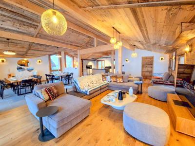 Ski verhuur Chalet triplex 7 kamers 12 personen (121) - Chalet Oakwood - La Bresse - Woonkamer