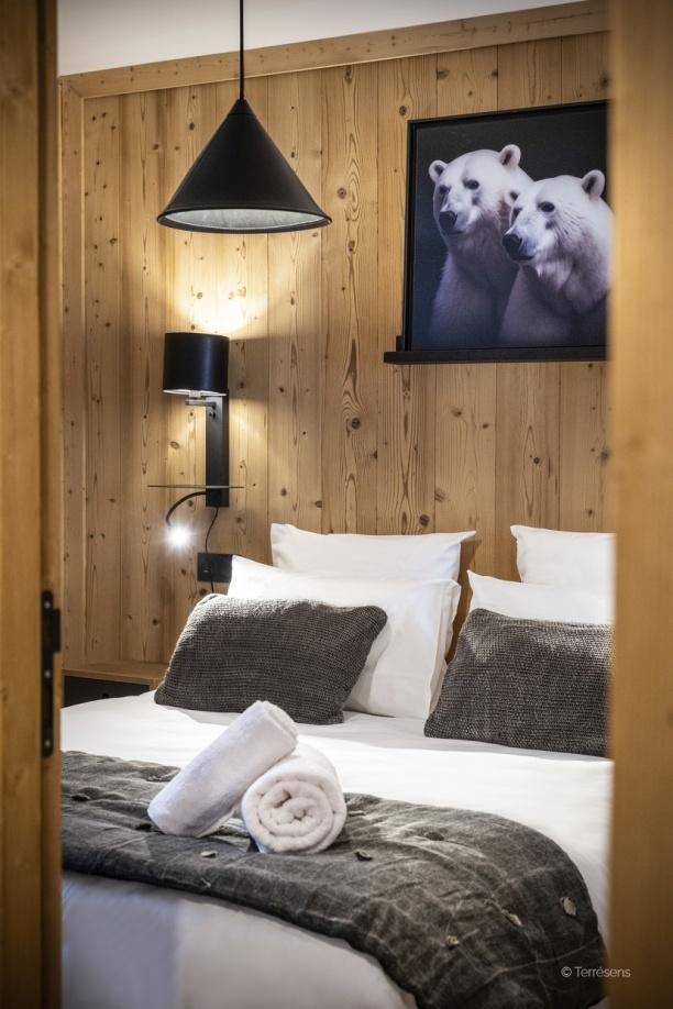 Skiverleih 3-Zimmer-Holzhütte für 8 Personen (Premium) - Résidence Terresens Le Flocon Blanc - La Chapelle d'Abondance - Schlafzimmer