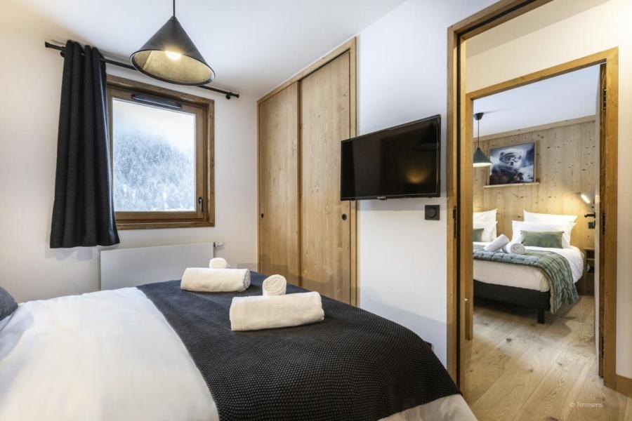 Skiverleih 3-Zimmer-Holzhütte für 8 Personen (Standard) - Résidence Terresens Le Flocon Blanc - La Chapelle d'Abondance - Schlafzimmer