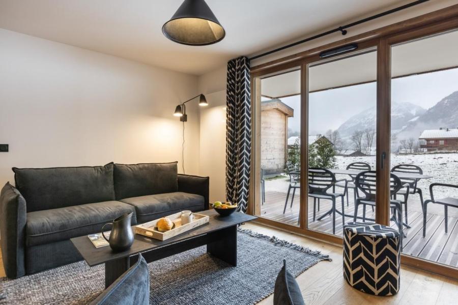 Ski verhuur Appartement 3 kabine kamers 8 personen (standaard) - Résidence Terresens Le Flocon Blanc - La Chapelle d'Abondance - Woonkamer