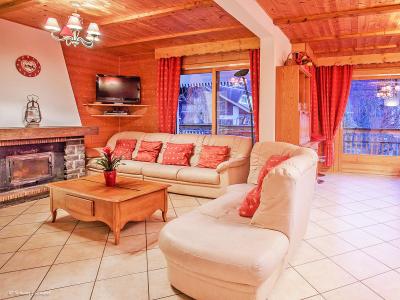 Rent in ski resort Chalet de la Chapelle - La Chapelle d'Abondance - Fireplace