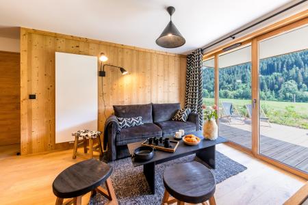 Rent in ski resort Résidence Le Flocon Blanc - La Chapelle d'Abondance - Living room