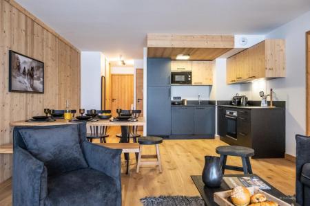 Rent in ski resort 3 room apartment cabin 8 people (standard) - Résidence Terresens Le Flocon Blanc - La Chapelle d'Abondance - Living room