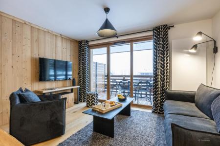 Ski verhuur Appartement 3 kabine kamers 6-8 personen (Premium) - Résidence Terresens Le Flocon Blanc - La Chapelle d'Abondance - Woonkamer