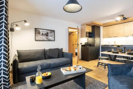 Ski verhuur Appartement 3 kabine kamers 8 personen (Premium) - Résidence Terresens Le Flocon Blanc - La Chapelle d'Abondance - Woonkamer