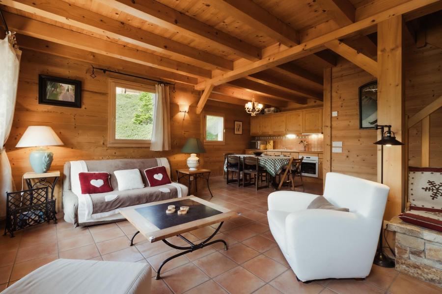 Rent in ski resort 4 room mezzanine semi-detached chalet 6 people (ALP1B2) - Alpins 1 - La Clusaz - Living room