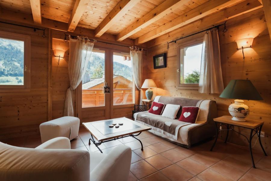 Rent in ski resort 4 room mezzanine semi-detached chalet 6 people (ALP1B2) - Alpins 1 - La Clusaz - Living room