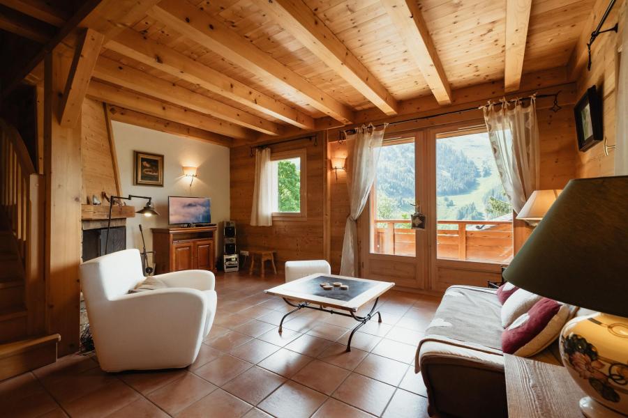 Rent in ski resort 4 room mezzanine semi-detached chalet 6 people (ALP1B2) - Alpins 1 - La Clusaz - Living room